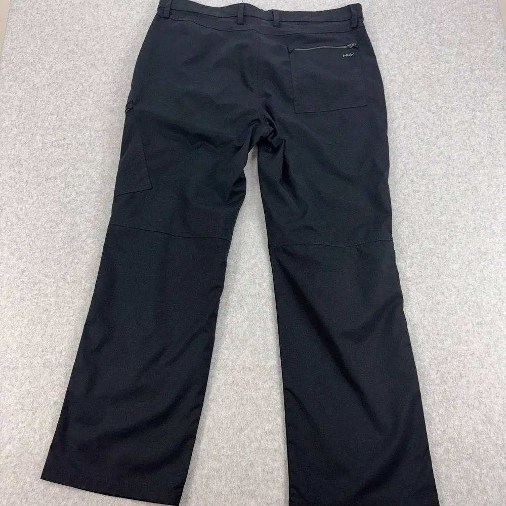 Huk Pant Mens 38 Black Performance Fishing Outdoor Athletic Pocket Outdoor 40x31